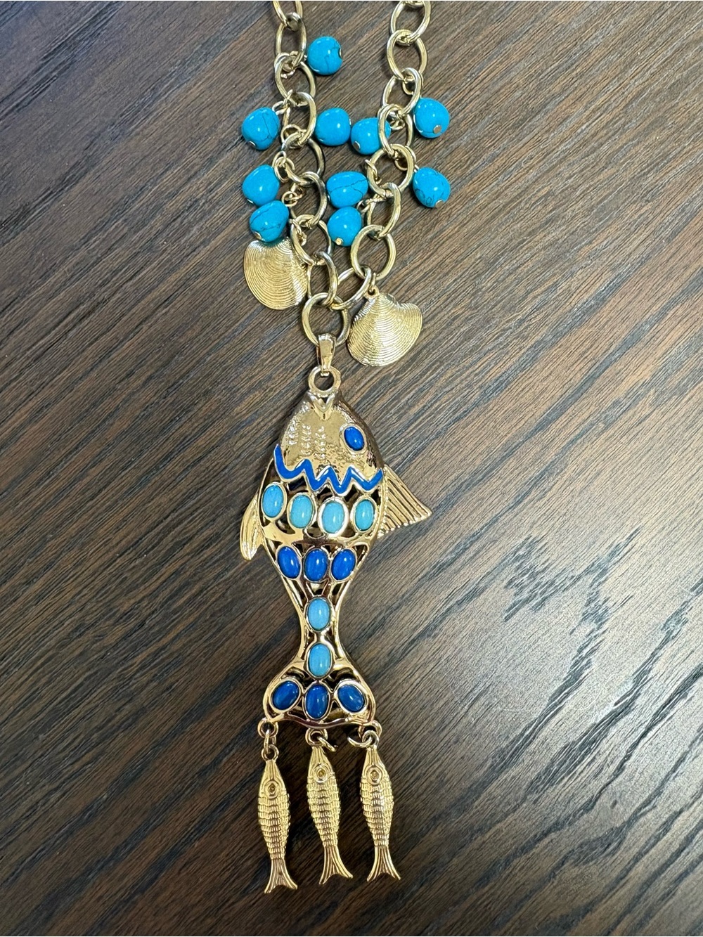 Lilly Pulitzer “Make a Splash” fish necklace